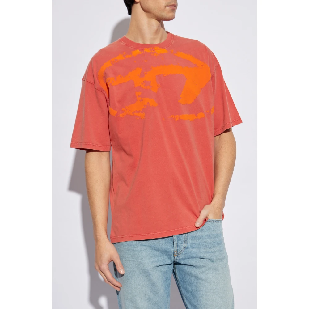 Diesel T-shirt T-Boxt-R21 Red Heren