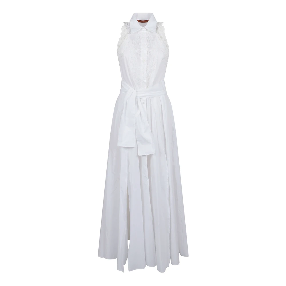 Ermanno Scervino Witte Jurk Elegante Stijl White Dames