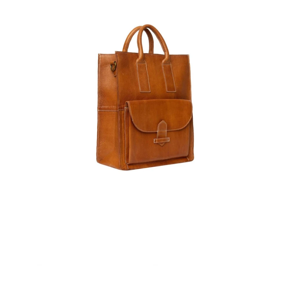 Re:designed Vintage Leren Handtas Felicia Brown Dames