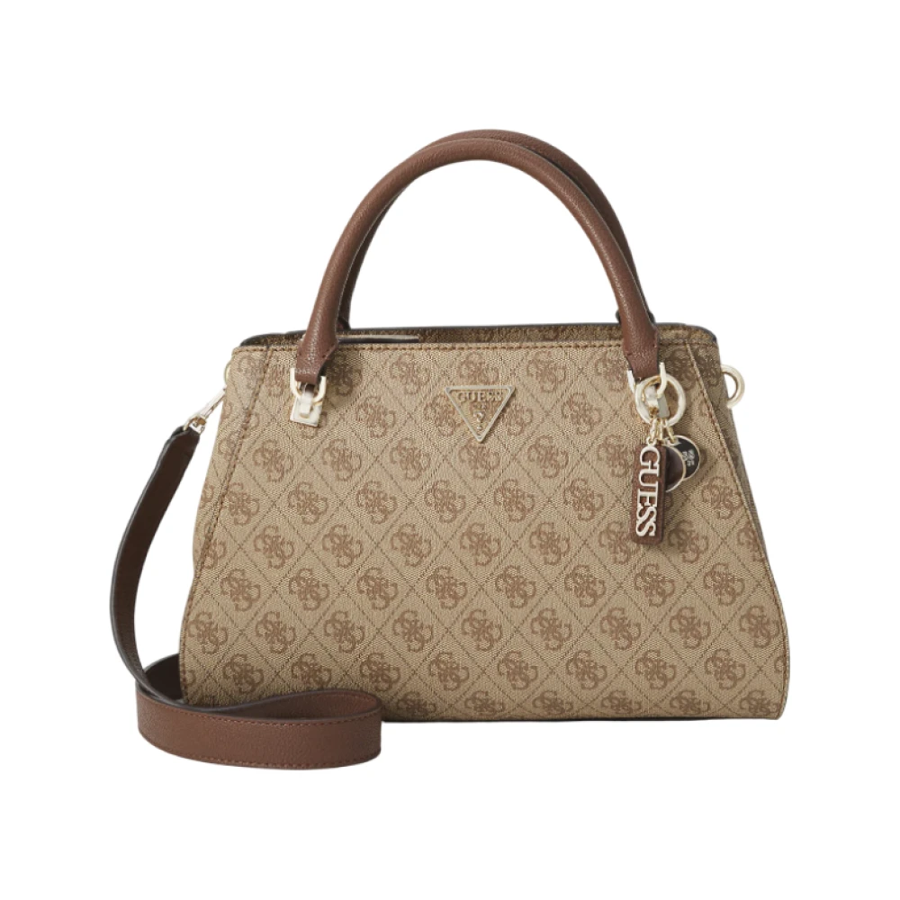 Guess Noelle Ii Luxury Satchel - Female - Handbags - Brown - One Size - Bags