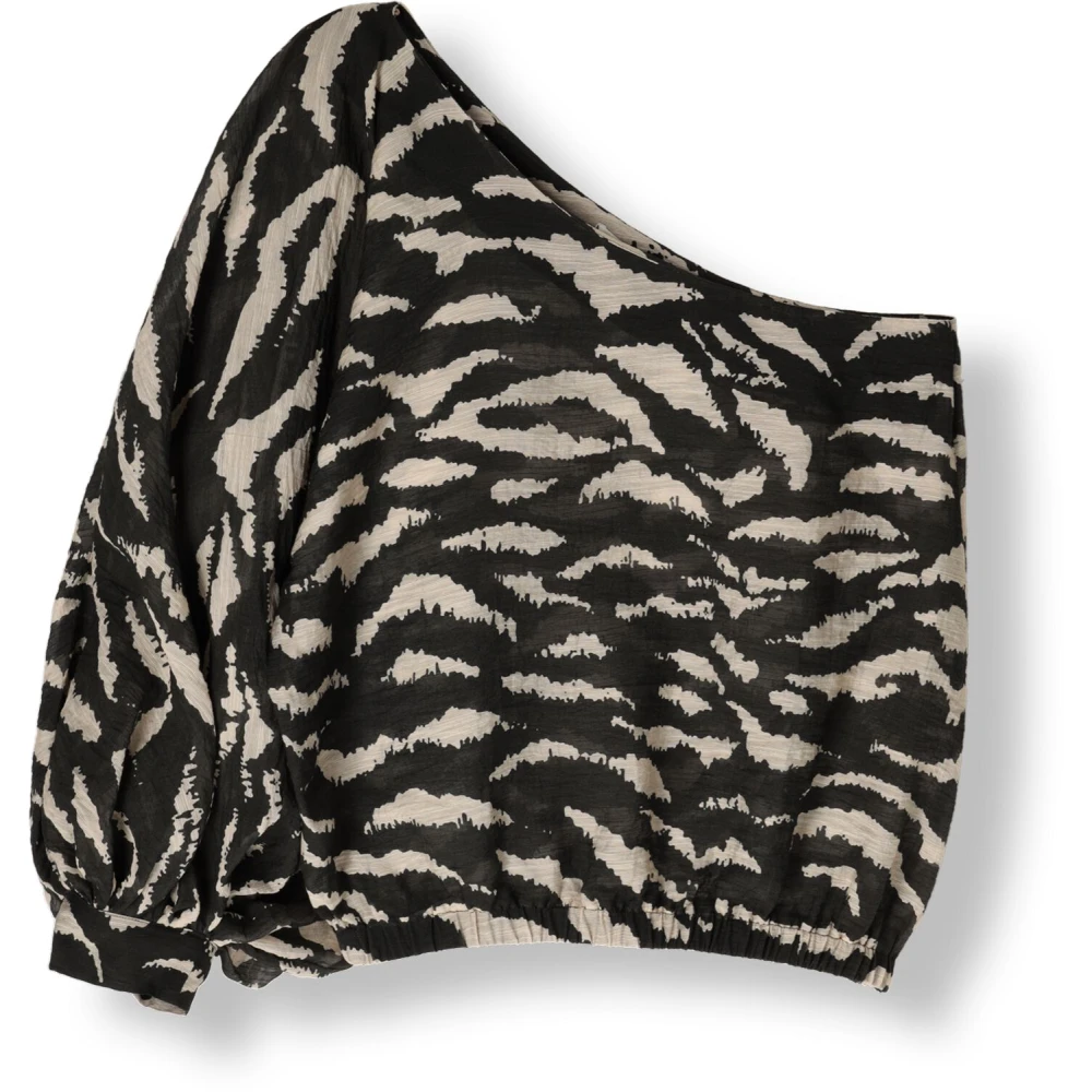 By-Bar Zebra Blouse voor Dames Black Dames