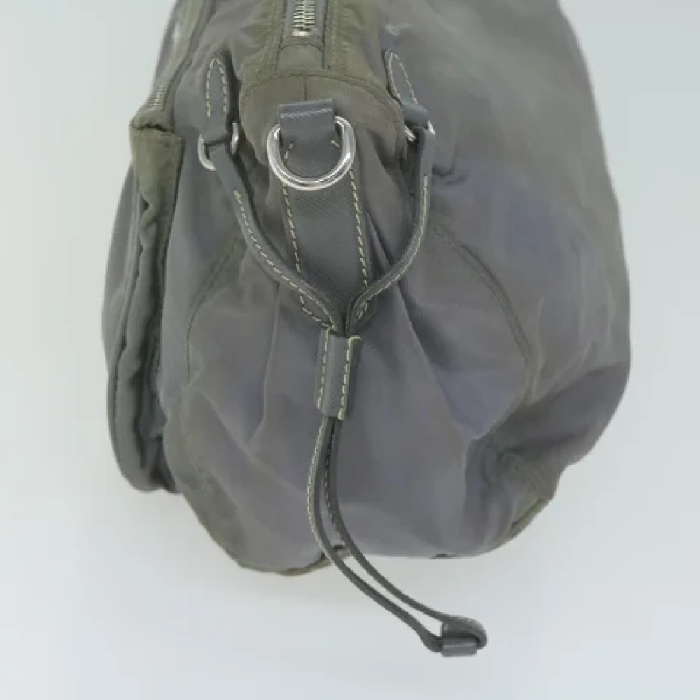 Prada Vintage Pre-owned Nylon prada-bags Gray Dames