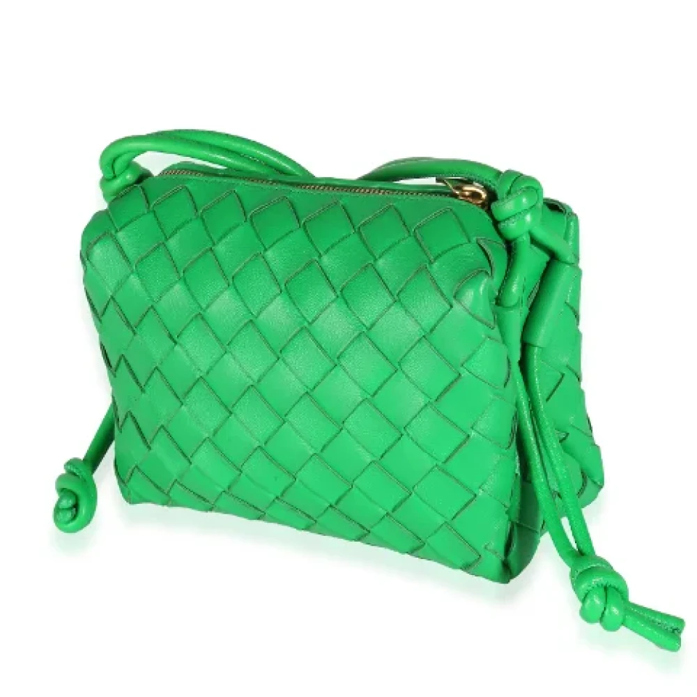 Bottega Veneta Vintage Pre-owned Leather crossbody-bags Green Dames