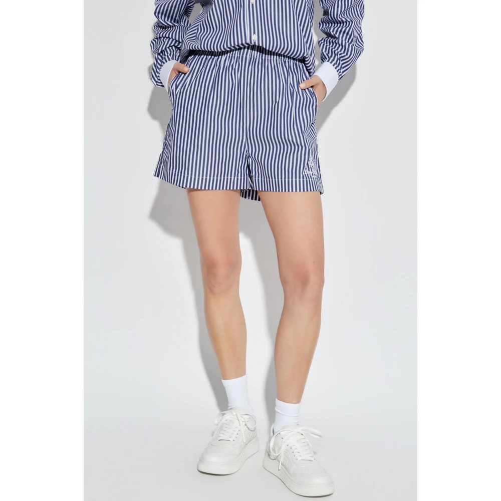 Sporty & Rich Shorts uit de New York-collectie Blue Dames