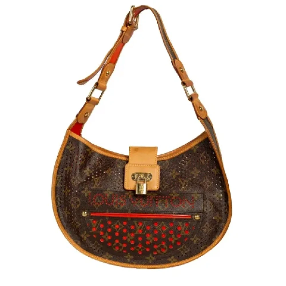 Louis Vuitton Vintage Pre-owned Suede louis-vuitton-bags Brown Dames