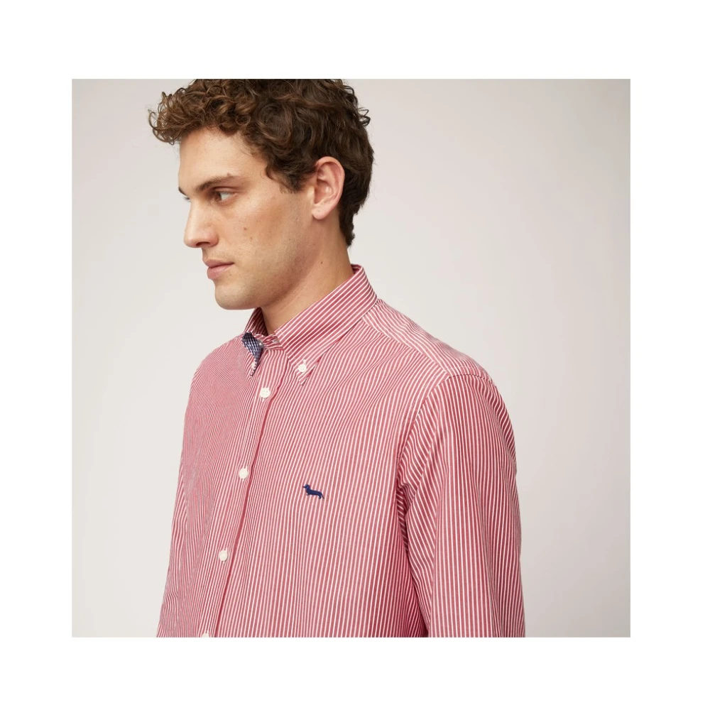 Harmont & Blaine Overhemd Mini Stokjes Red Heren