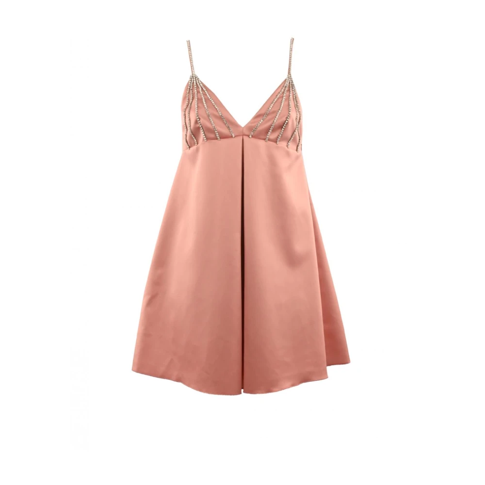 Aniye By Polyester jurk met strass details Pink Dames