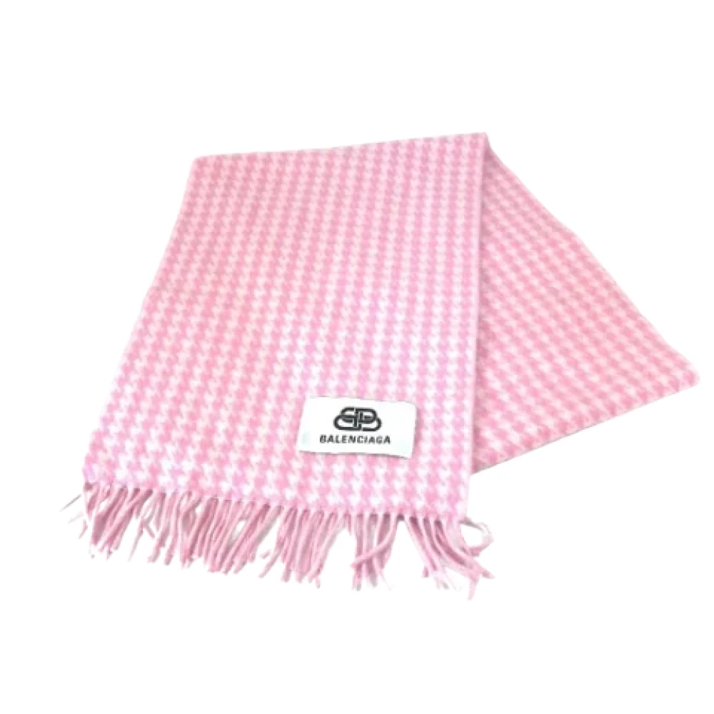 Balenciaga Vintage Pre-owned Fabric scarves Pink Dames