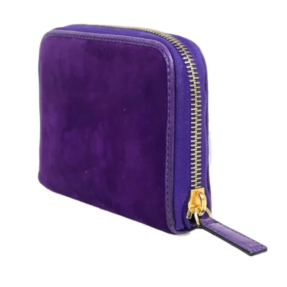 Fendi Vintage Pre-owned Suede wallets Purple Dames