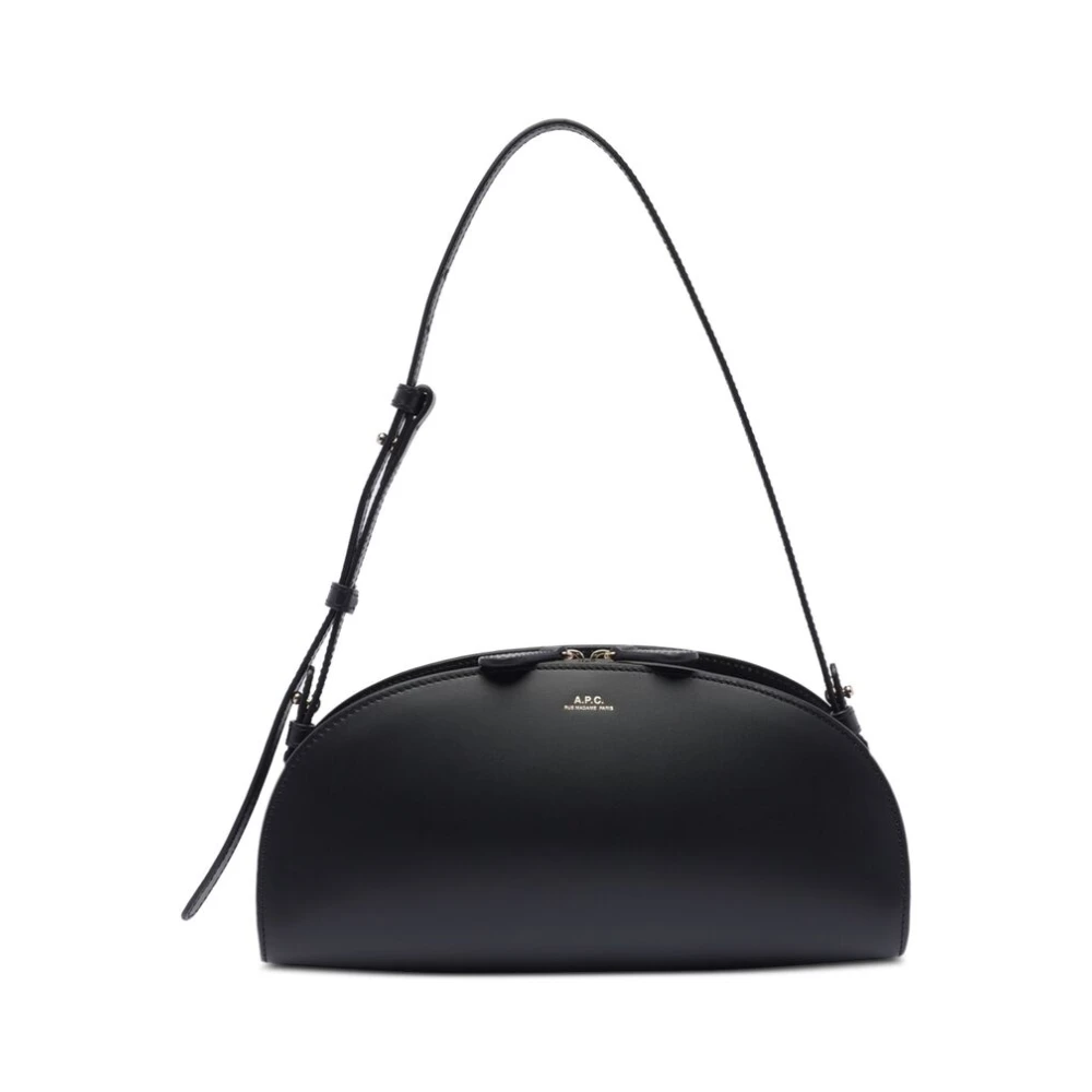 A.p.c. Zwarte Crossbody Tas met Verstelbare Band Black Dames