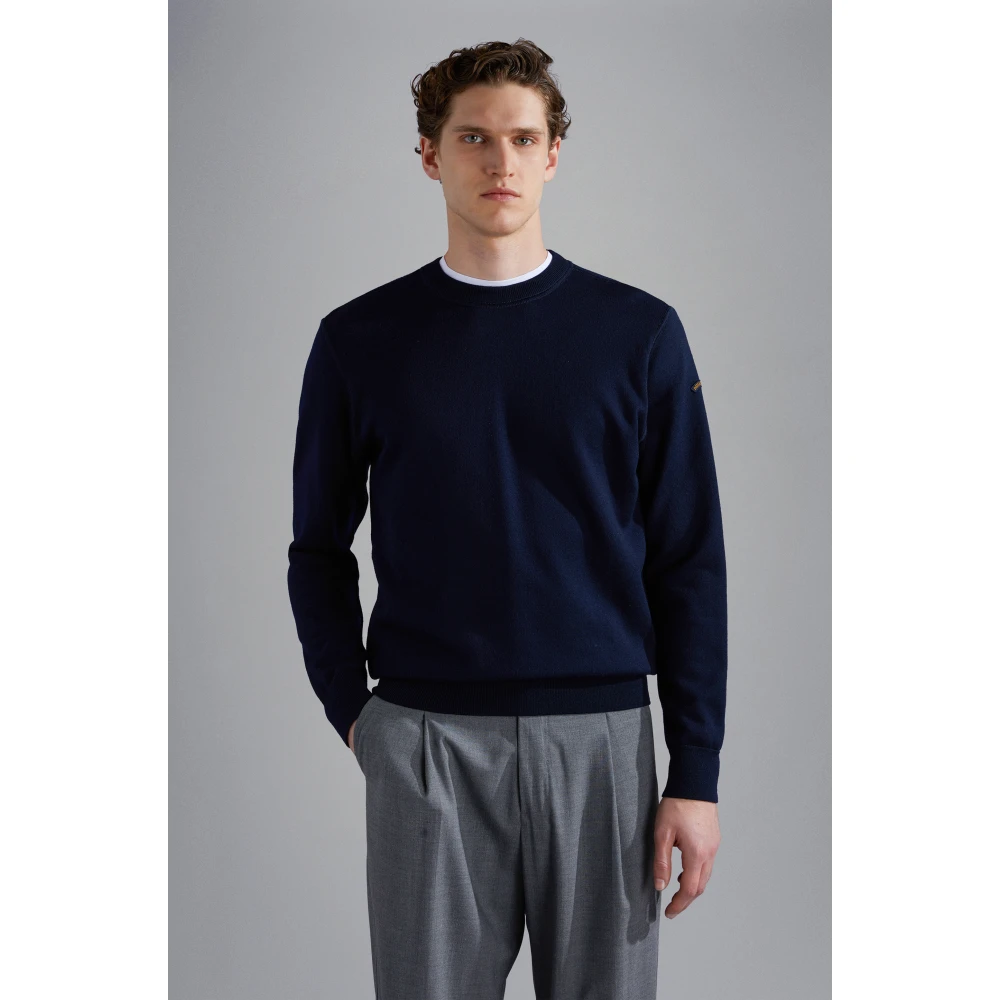 PAUL & SHARK Blauwe Sweater Collectie Blue Heren