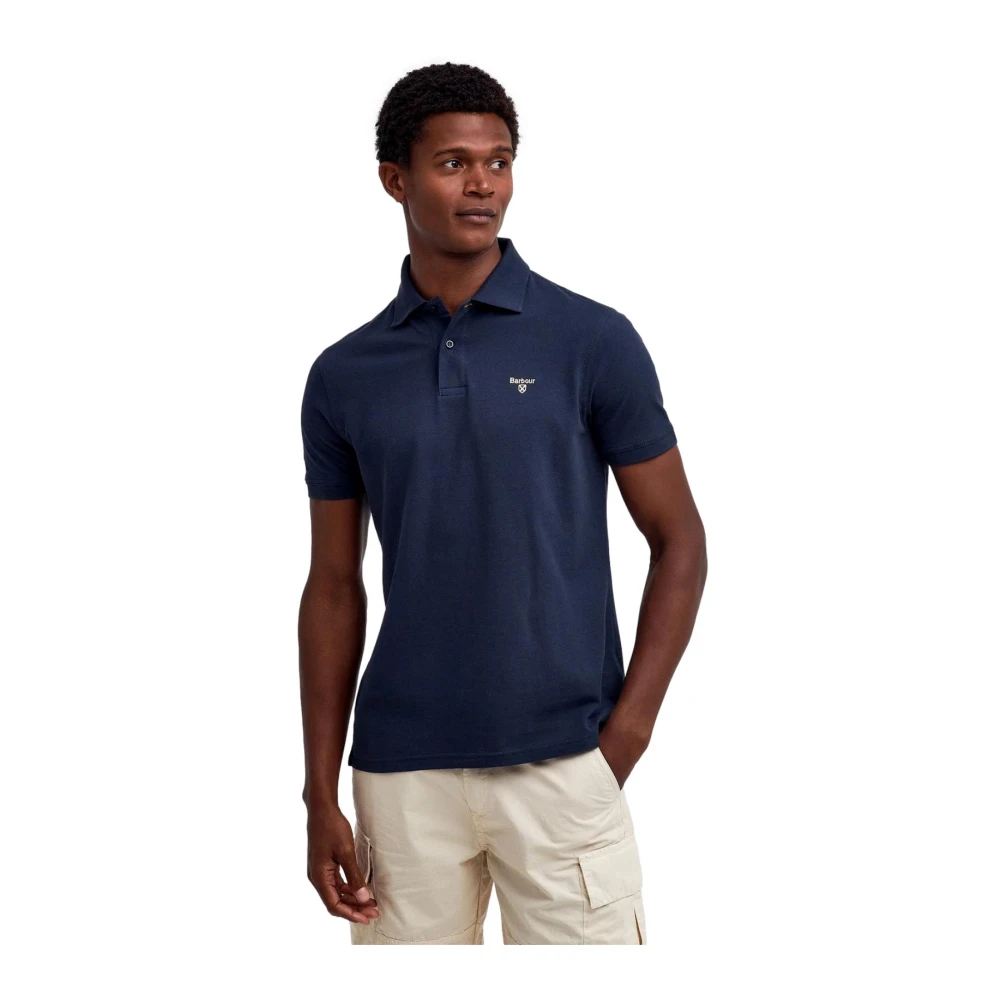 Barbour Lichtgewicht Sport Polo Shirt Blue Heren