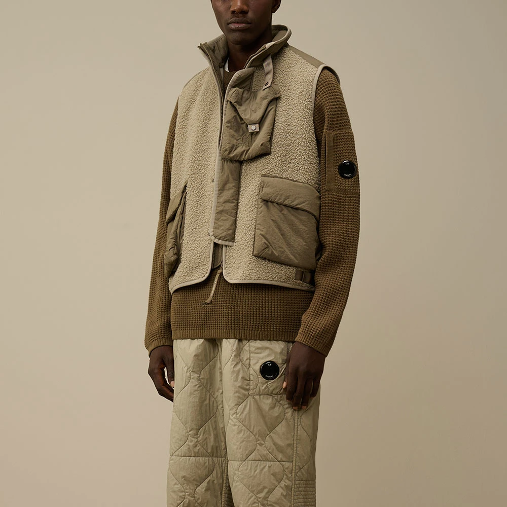 C.P. Company Polar Shell Vest Groen Green Heren