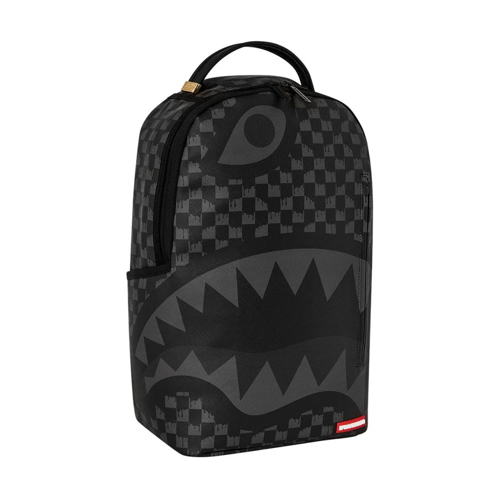 Sprayground Hangover Drip Check Rugzak Black Unisex