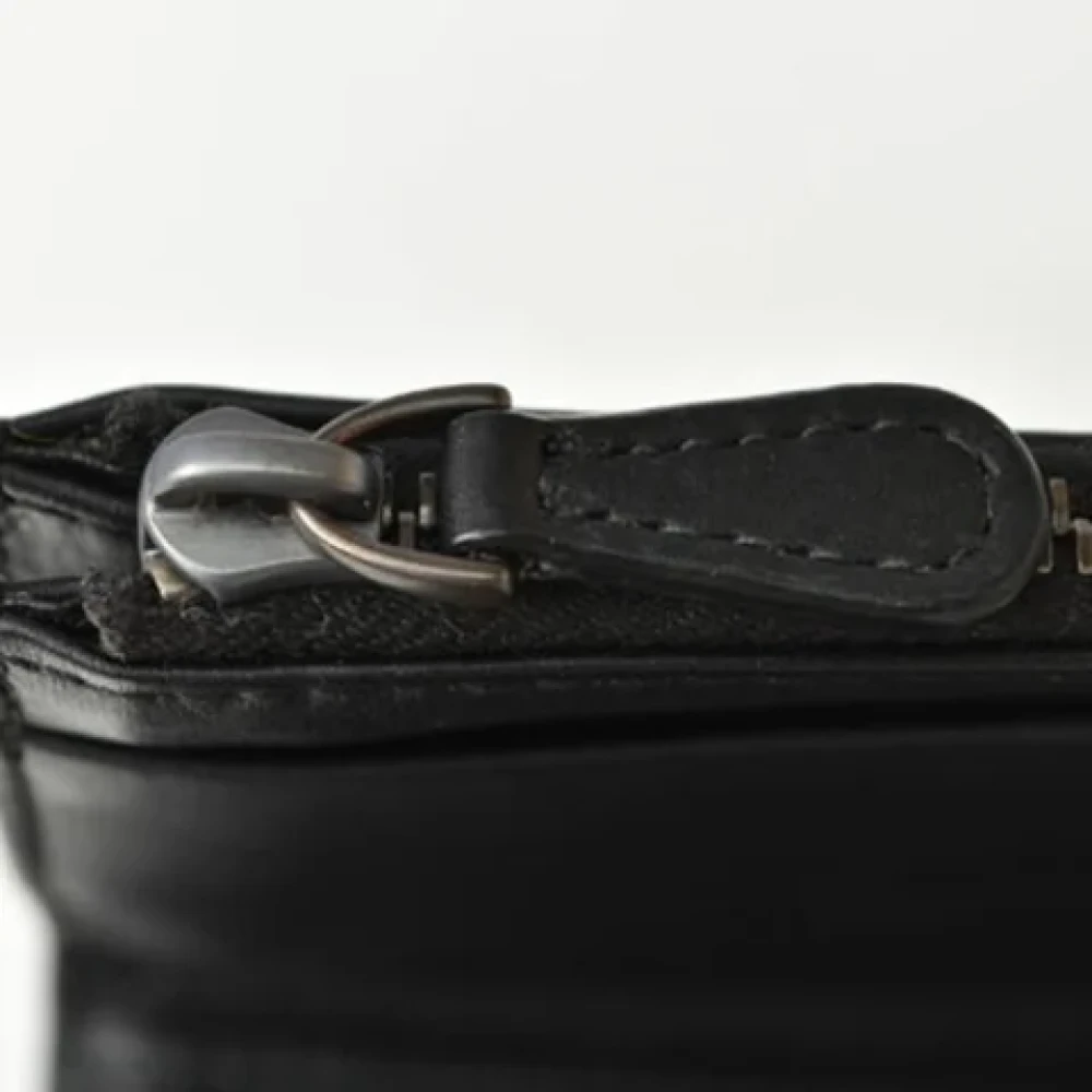 Bottega Veneta Vintage Pre-owned Leather wallets Black Heren