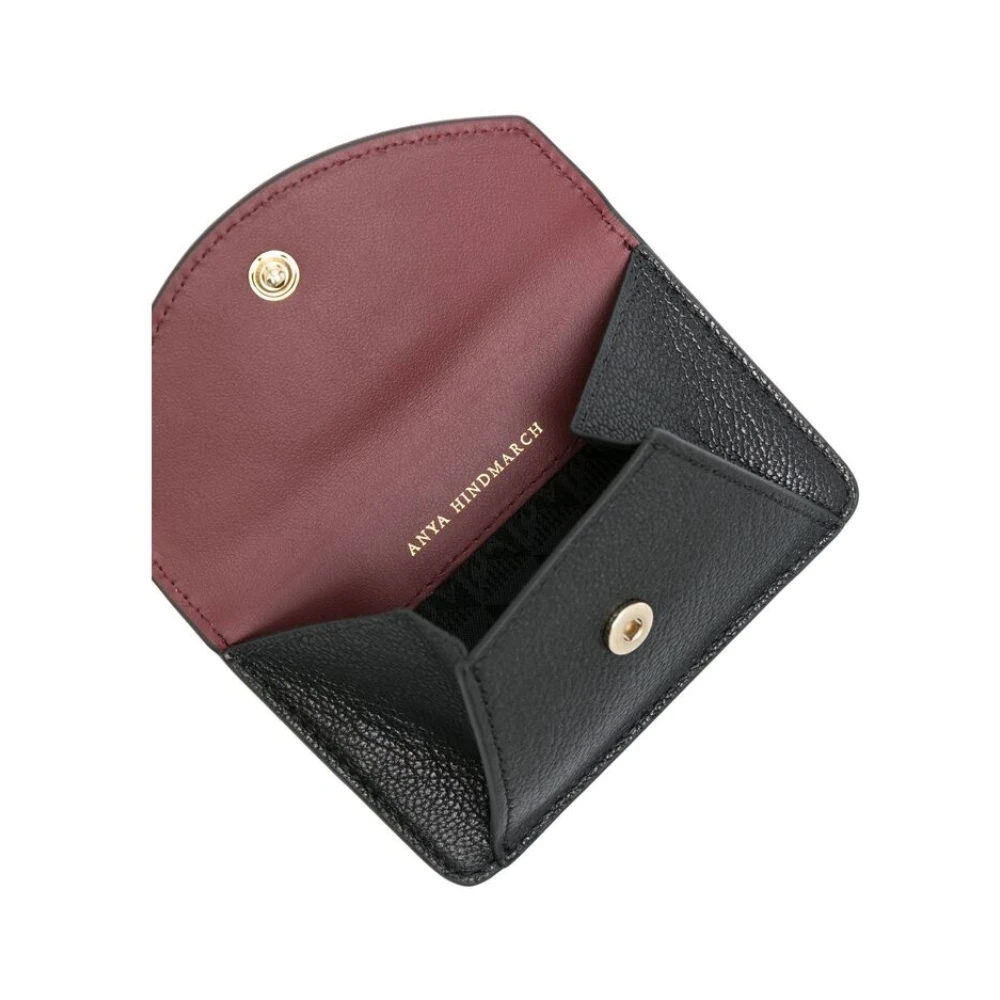 Anya Hindmarch Ogen Motief Leren Portemonnee Black Dames