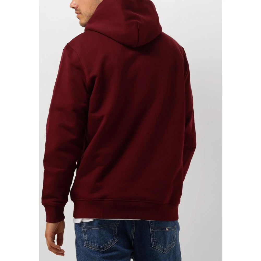 Tommy Jeans Heren Badge Hoodie Ext Paars Red Heren