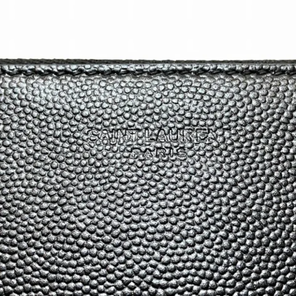 Yves Saint Laurent Vintage Pre-owned Leather clutches Black Dames