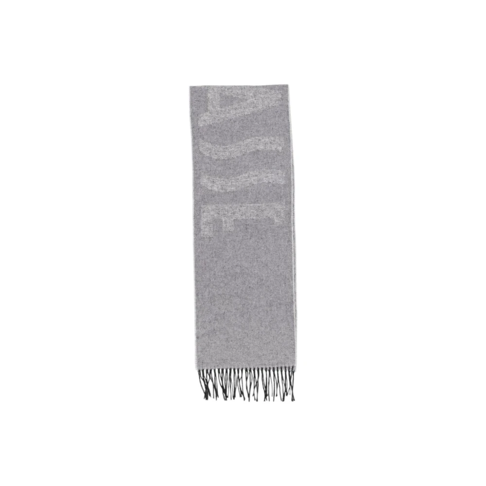 Alviero Martini 1a Classe Grijze Gebreide Wollen Sjaal Gray Dames