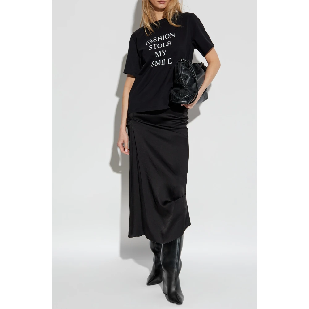 Victoria Beckham Gedrapeerde rok Black Dames