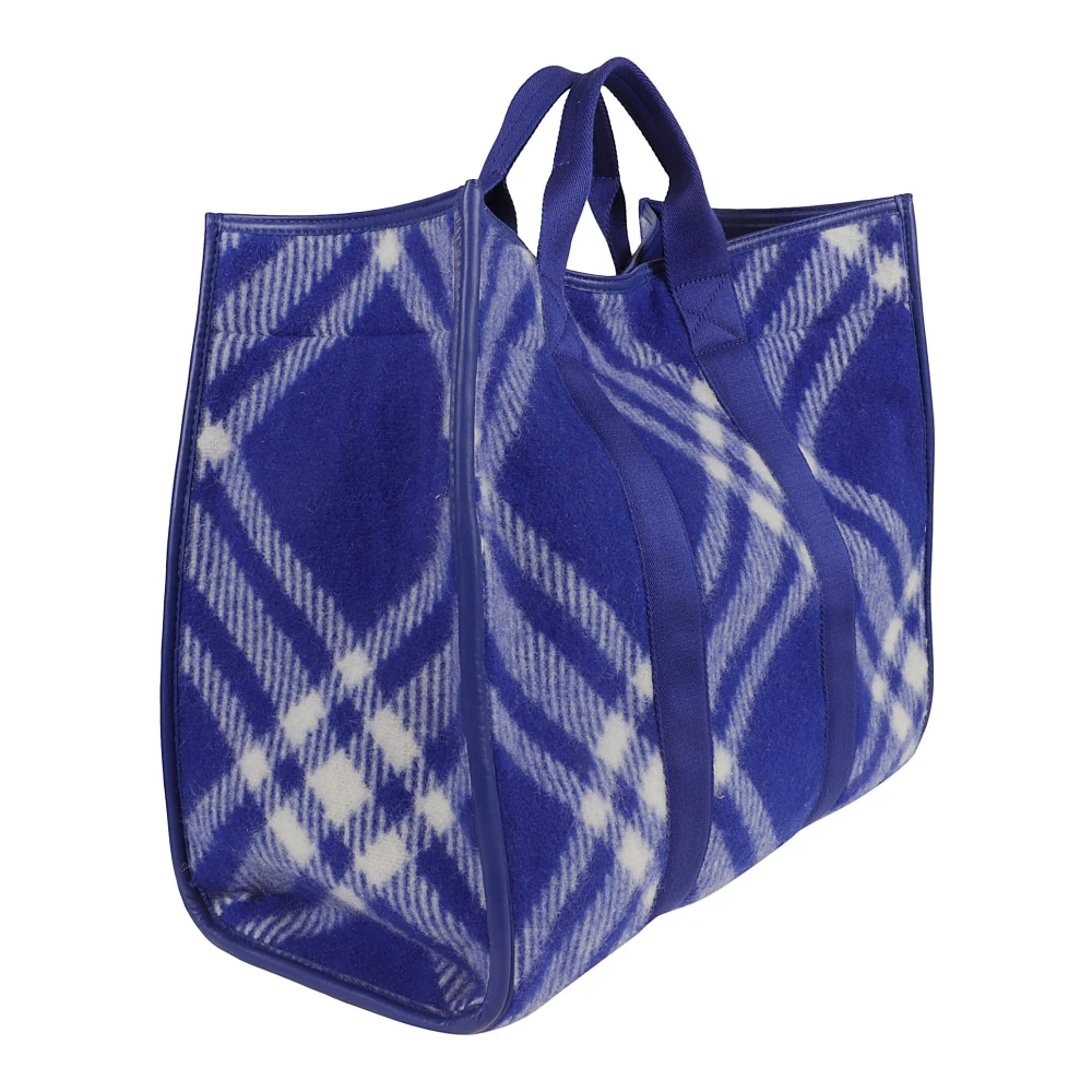 Burberry ML Pocket Tote Tas Blue Heren