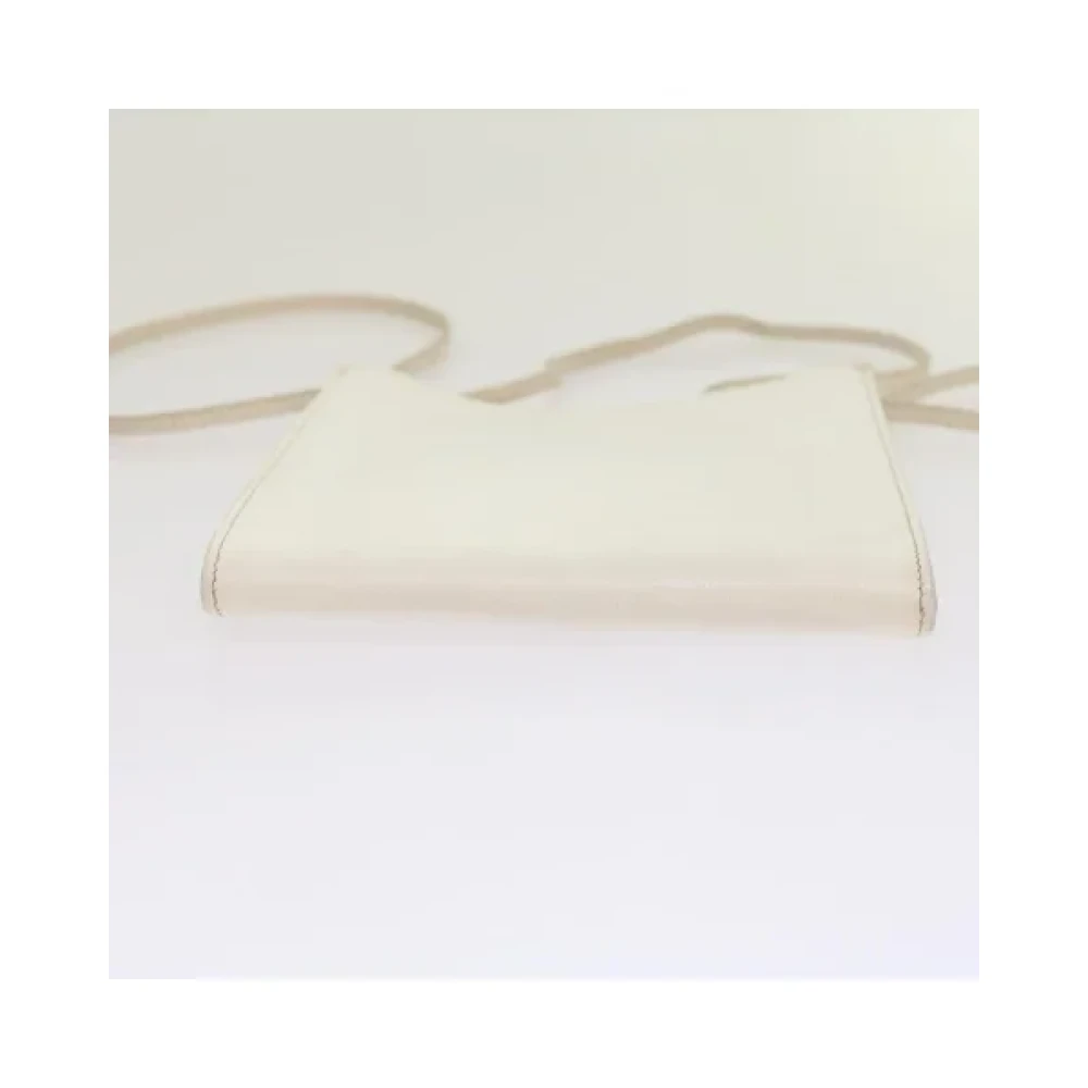 Hermès Vintage Pre-owned Leather shoulder-bags White Dames