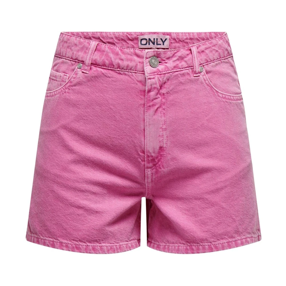 Only Denim Bermuda Shorts voor Vrouwen Pink Dames