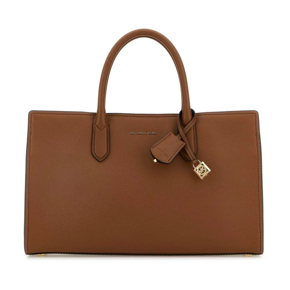 Michael Kors Caramel lederen Scarlett handtas Brown Dames