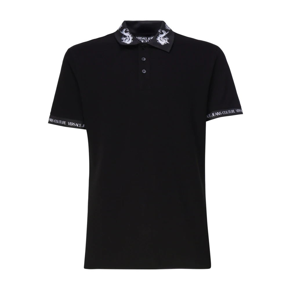 Versace Jeans Couture Zwarte T-shirts en Polos Black Heren
