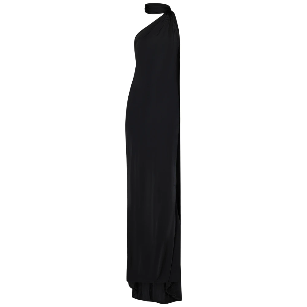 Nina Ricci Zwarte Jersey Jurk met Blote Rug Black Dames