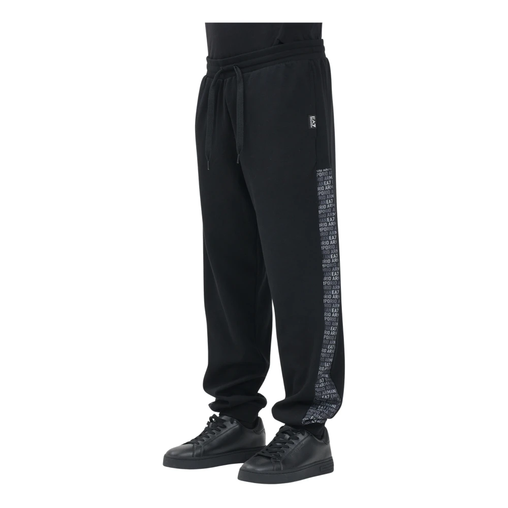 Emporio Armani EA7 Sportieve Zwarte Broek Lente Zomer Black Heren