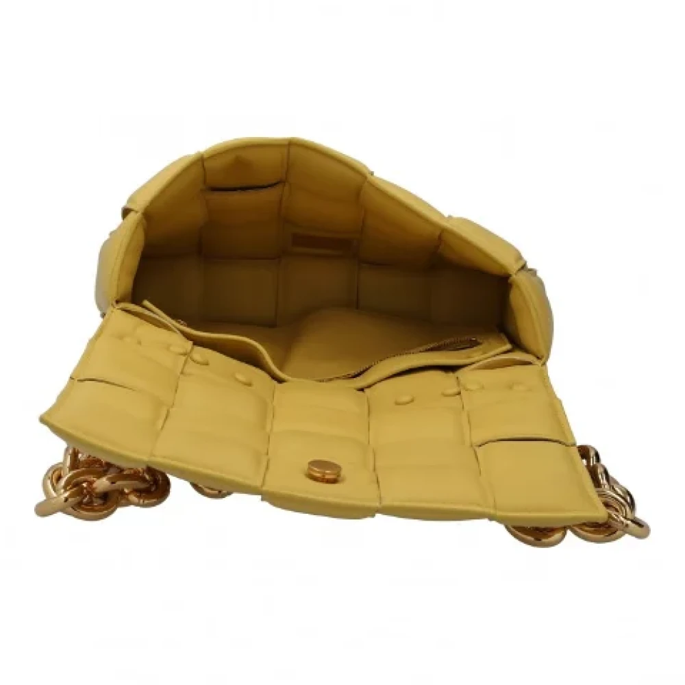 Bottega Veneta Vintage Pre-owned Leather shoulder-bags Yellow Dames