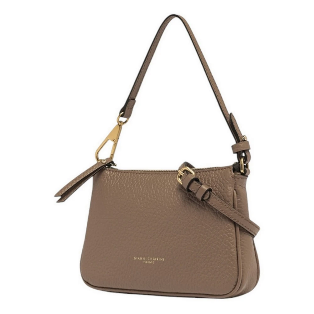 Gianni Chiarini Dove Grey leren schoudertas Gray Dames