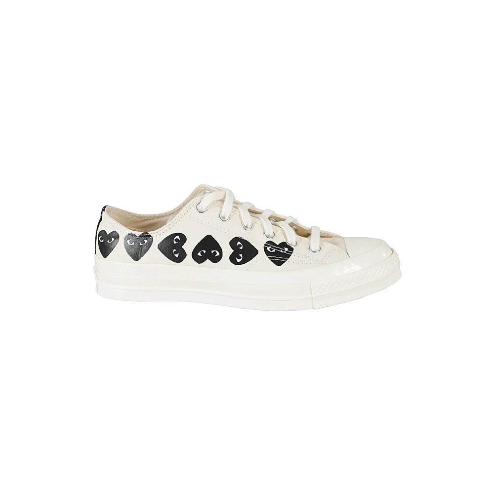 Comme des Garçons Play Chuck 70 Multi Heart Low Top Heren Schoenen Wit