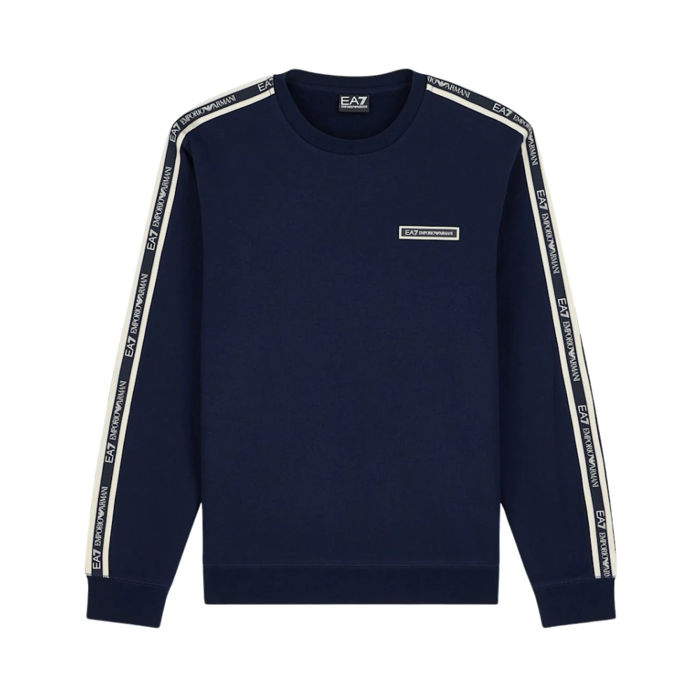 Emporio Armani Ea7 , Sweatshirts, Male, Blue, 2XL, Logo Series Sweatshirt