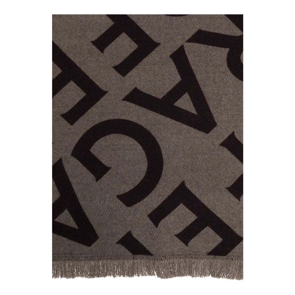 Salvatore Ferragamo Wollen sjaal met monogram Brown Dames