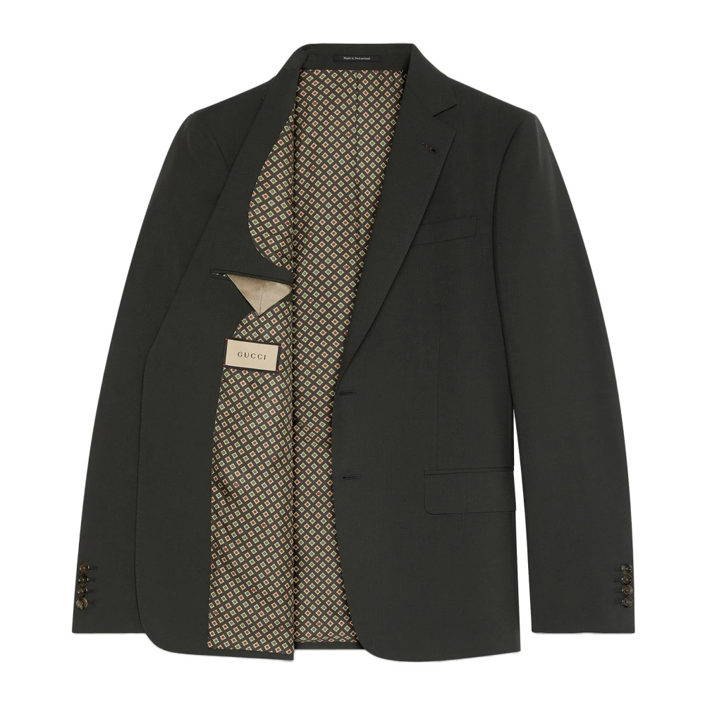 Gucci Traditionele Maatpakken Green Heren