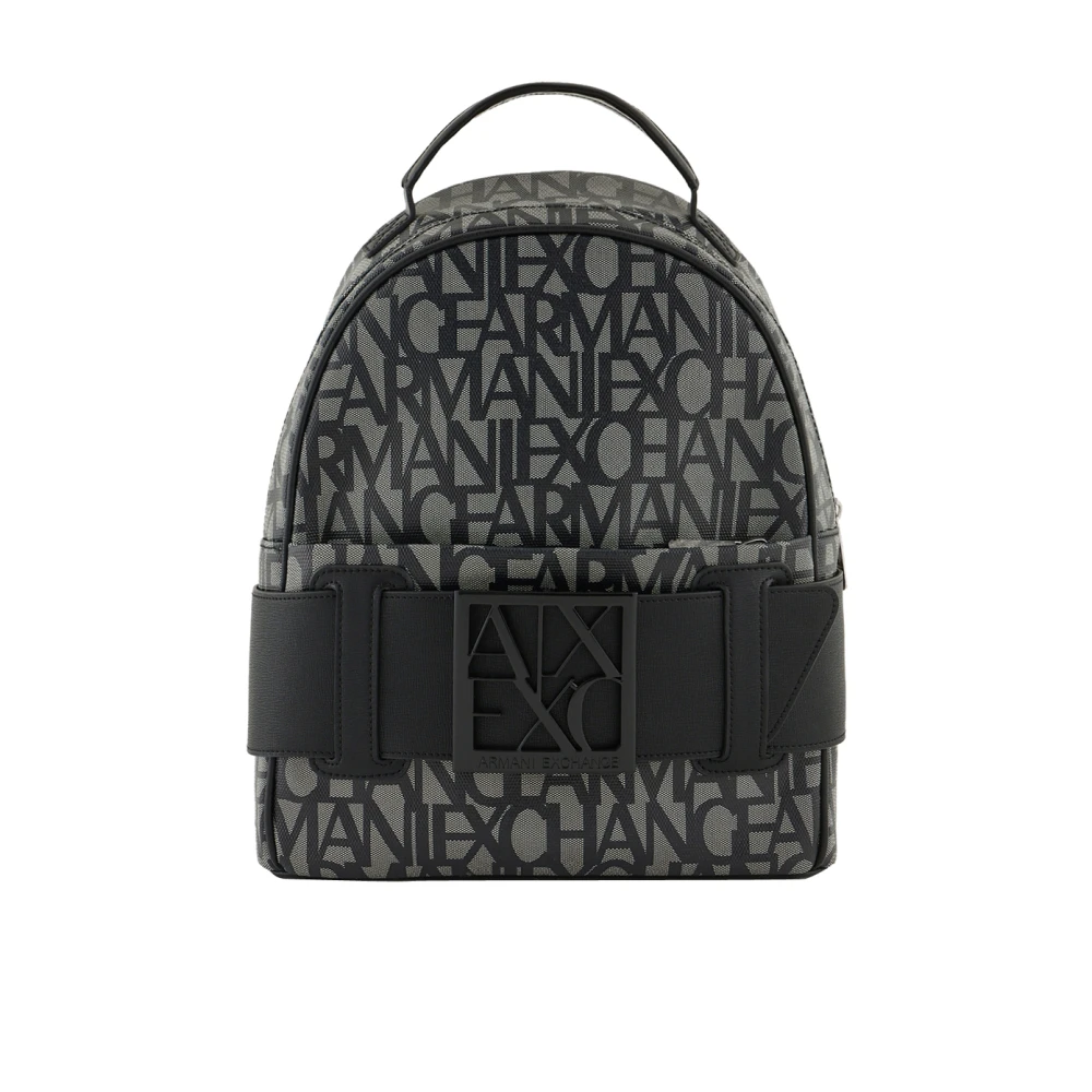 Armani Exchange Women's Multicolor Backpacks, One Size, Backpack With Contrasting Allover Logo