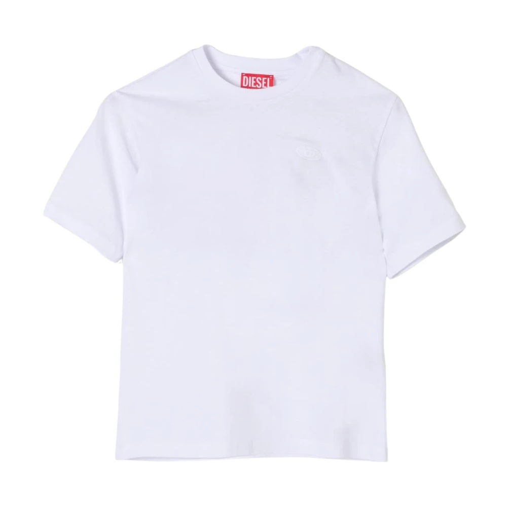 Diesel Unisex White Crew Neck T-Shirt