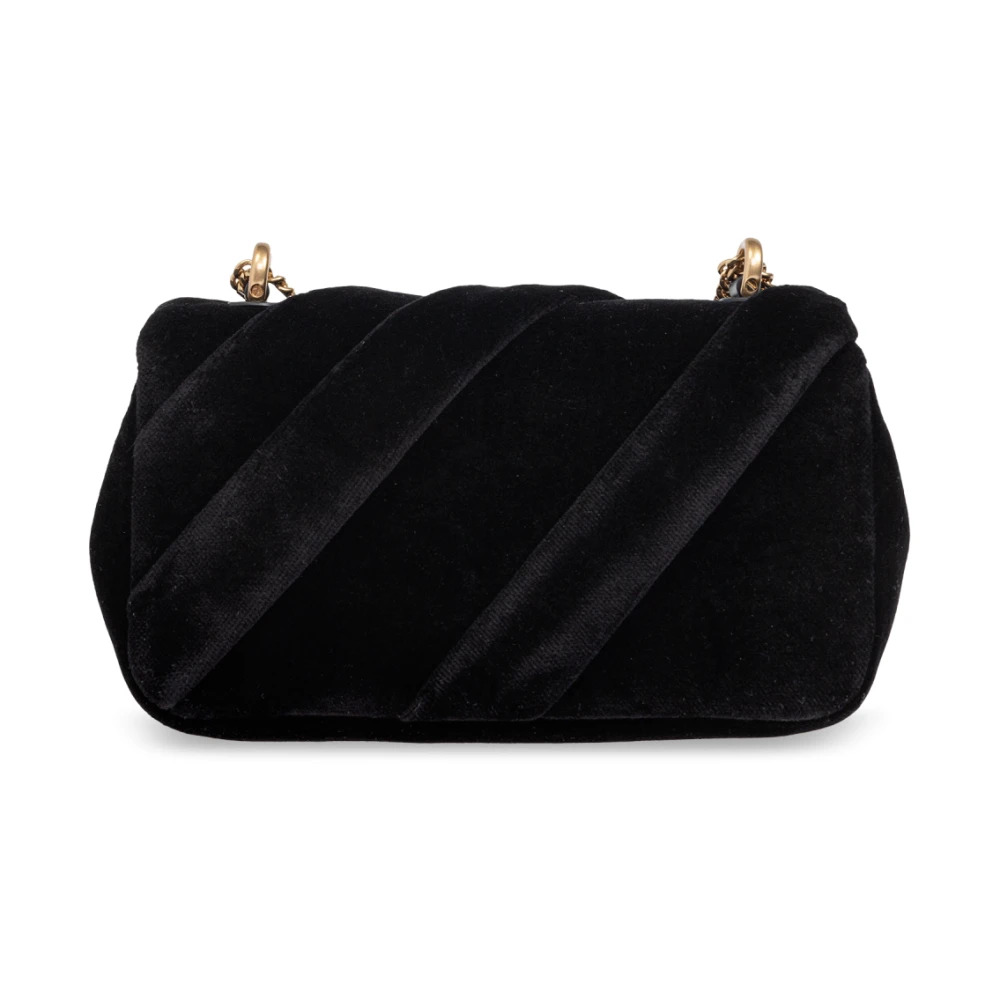 TORY BURCH Fluwelen schoudertas Kira Mini Black Dames