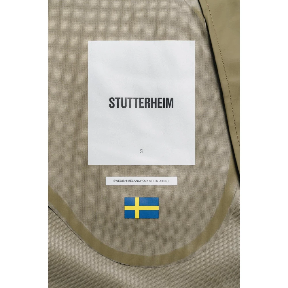 Stutterheim Ultra-Lichte Waterdichte Regenjas Beige Unisex