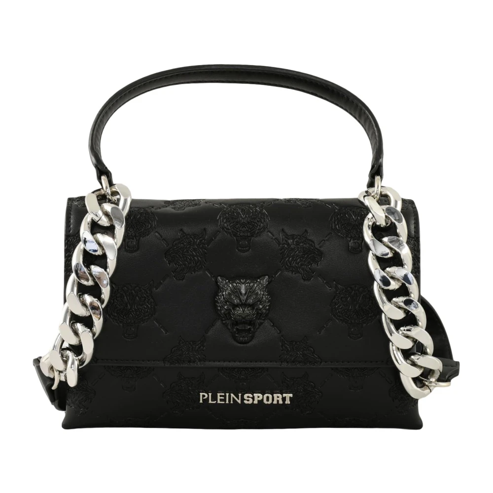 Plein Sport Stijlvolle PU-tas Black Dames