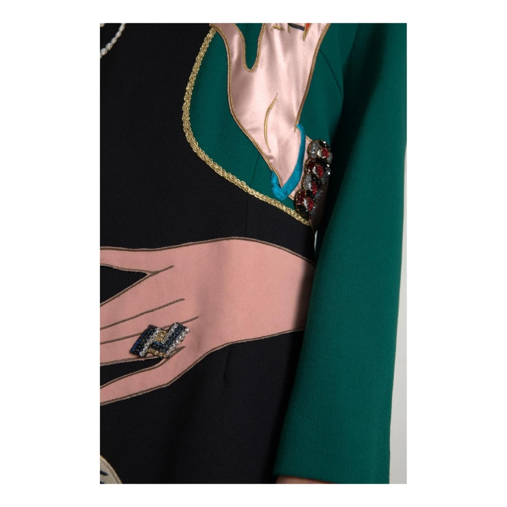 Dolce & Gabbana Multicolor A-lijn Maxi Jurk Multicolor Dames