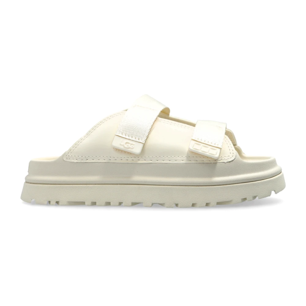 Ugg Unisex Kids Beige Slides K Goldenglow Slide - Kids Sandals - 33 1/2 Eu - Kids