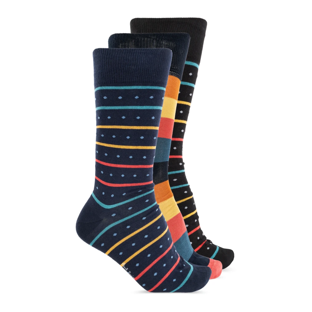 Paul Smith Driepak katoenen sokken Multicolor Heren