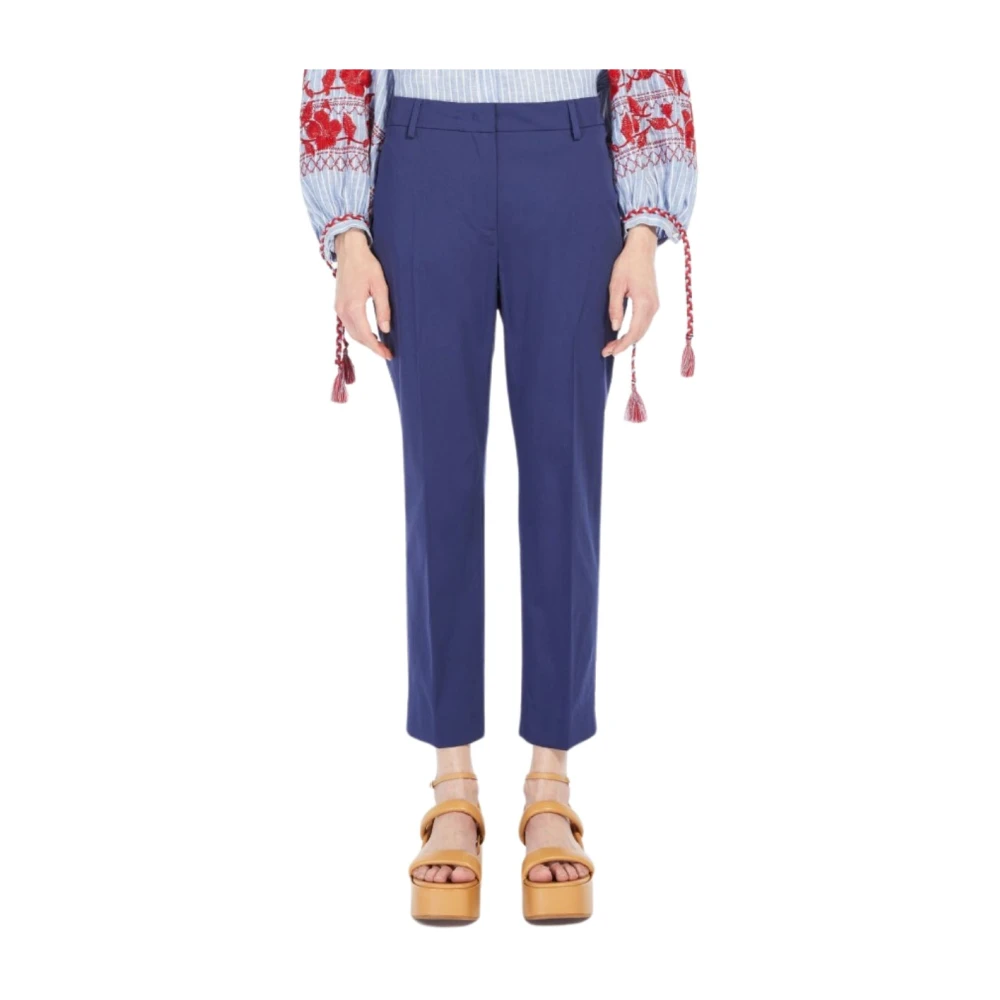 Max Mara Cecco Broek Blue Dames