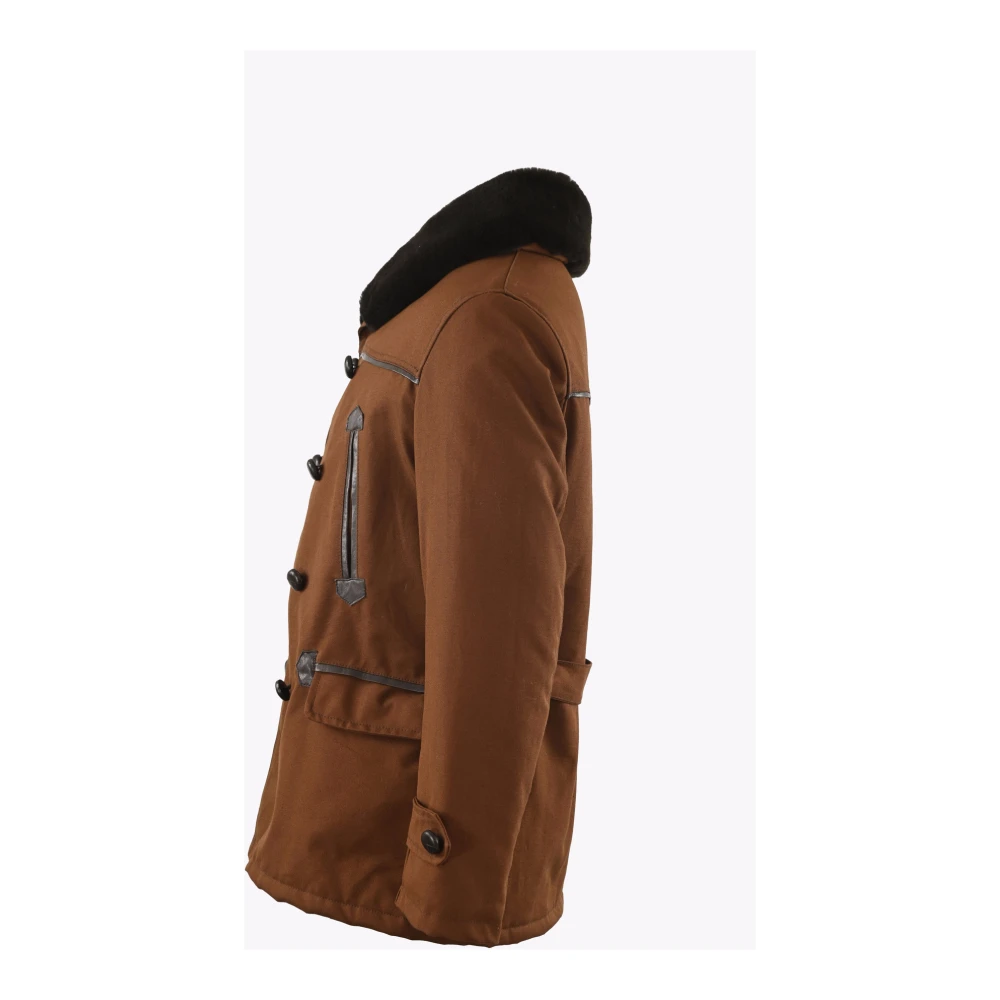 La Canadienne Canadian Brown Military Jacket Brown Heren