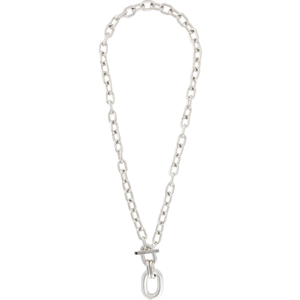 Rabanne Women's Gray Necklaces, One Size, Xl Link Necklace With Pendant