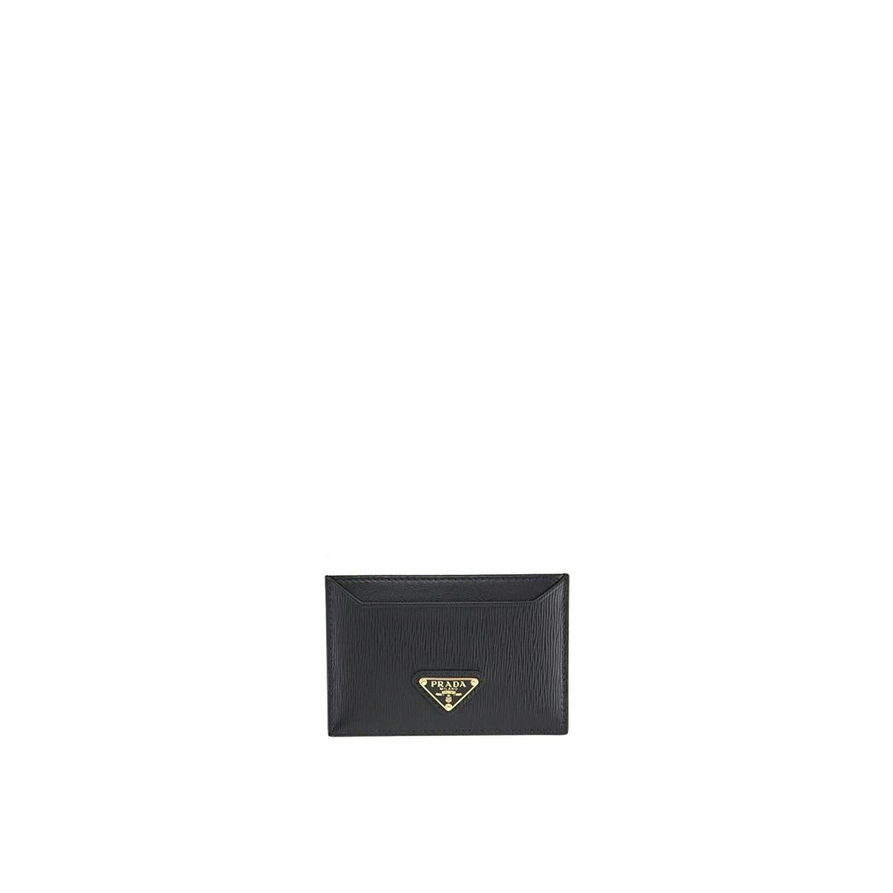 Prada Women's Black Wallets & Cardholders, One Size, Calfskin Cardholder