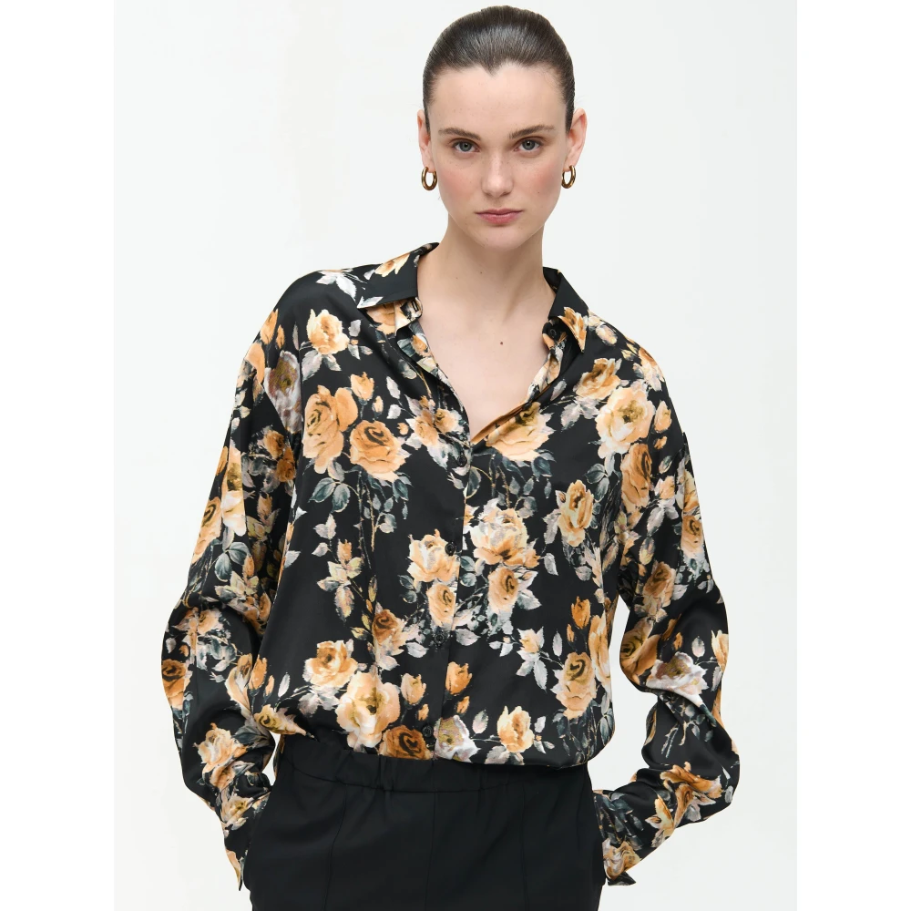 Jane Lushka Sissy Blouse Black Dames
